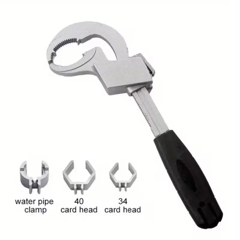 Set Of Adjustable Wrenches, Universal Double-ended Wrenches, Aluminum Alloy Open-end Wrenches, Bathroom Plumbing Faucets And Sink Repair Tools, A Good Choice for Daily Household Use And Holiday Party Gifts.