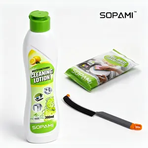 SOPAMI 300ml Effortless Stain Remover Cleaning Lotion - Non-Abrasive, Gentle on Hands, No-Mark Leaving, Fresh Lemon Scent All-Purpose Household Cleaner
