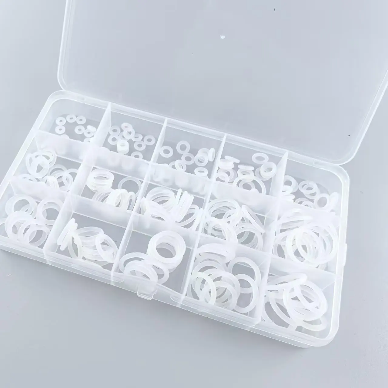 225 PCS Silicone O Ring Assortment Rubber Silicone Seal Kit