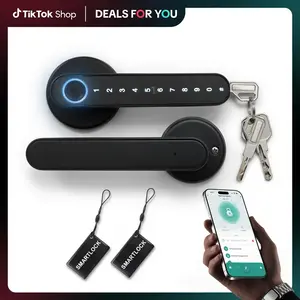 Smart Fingerprint Door Lock with Keypad | Keyless Biometric Entry | Works with Alexa & Google