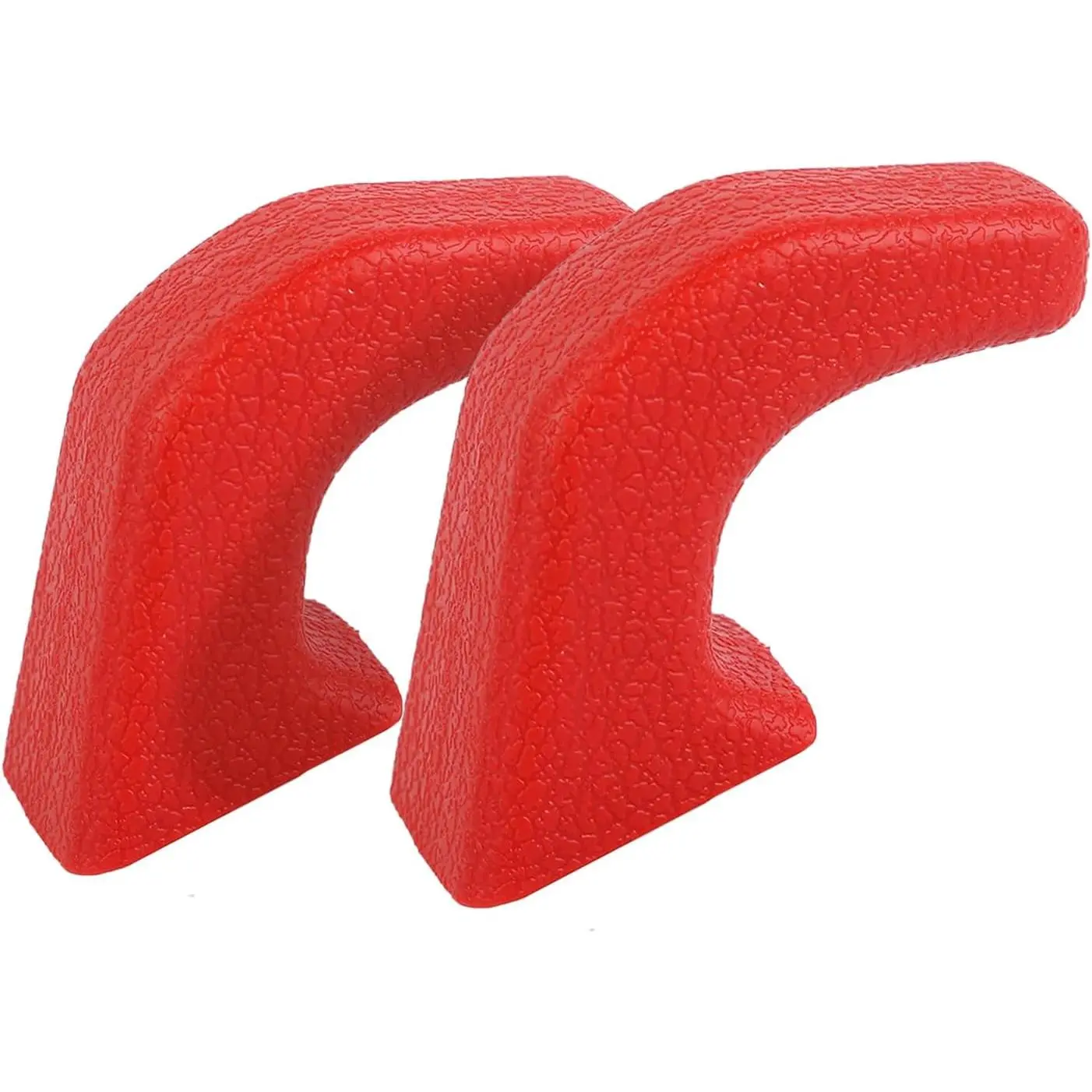 Bumper Tow Hook Covers Tow Trailer Hitch Receiver Cover Towing Hitch Rubber Sleeve Protector Cover Trim Fit for 2007-2025+Jeep Wrangler JL Gladiator JT 4XE JK Exterior Accessories 2pcs Red