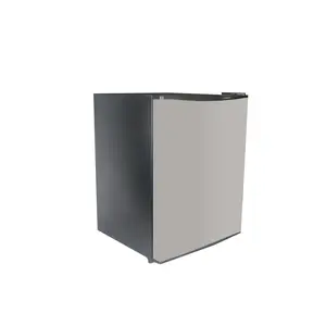 212 MAIN 1.7 Cu Ft Compact Stainless Steel & Black Refrigerator-Freezer - 120V Plug, Reversible Door, Wire, Drip Tray, for College Dorm Room & Office Household Electric Appliance