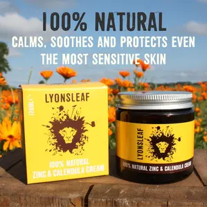 Zinc and Calendula Cream 100% Natural - for Spots, Blemishes, breakouts, rashes, Problem Skin and Nappy Rash (30ml) Gentle Sensitive
