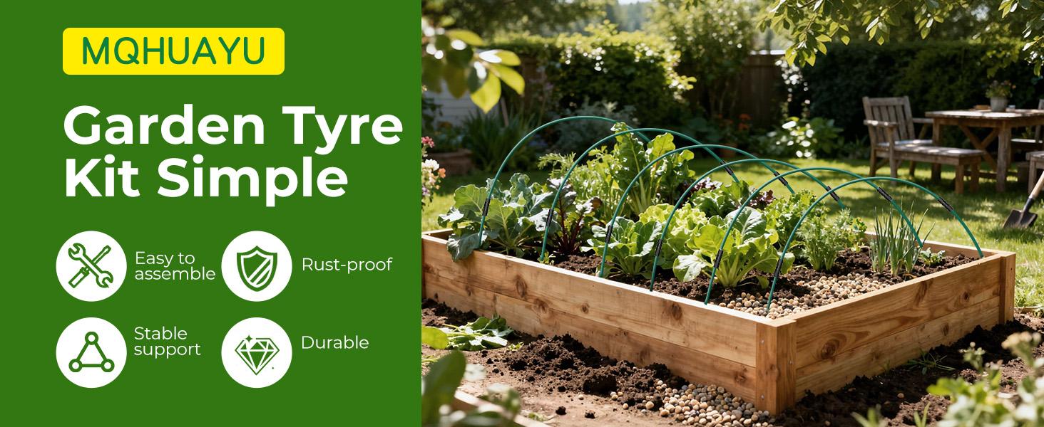 30/50pcs Of Garden Hoops, 69 Inches Wide Tunnel Greenhouse Frame, Rust-Resistant Fiberglass Support Hoops, Double-Layered with 18/30 Clips And 24/40 Connectors, Flexible Grow Tunnel for Plant Covering, Plant Support Garden Stakes, Gardening Tools