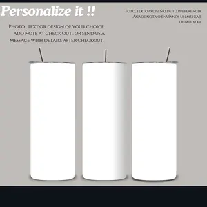 Personalized Stainless Steel tumbler | photo | text | Design of your choice. |  Drinkware |  Portable |  Water Bottles Flasks Insulation