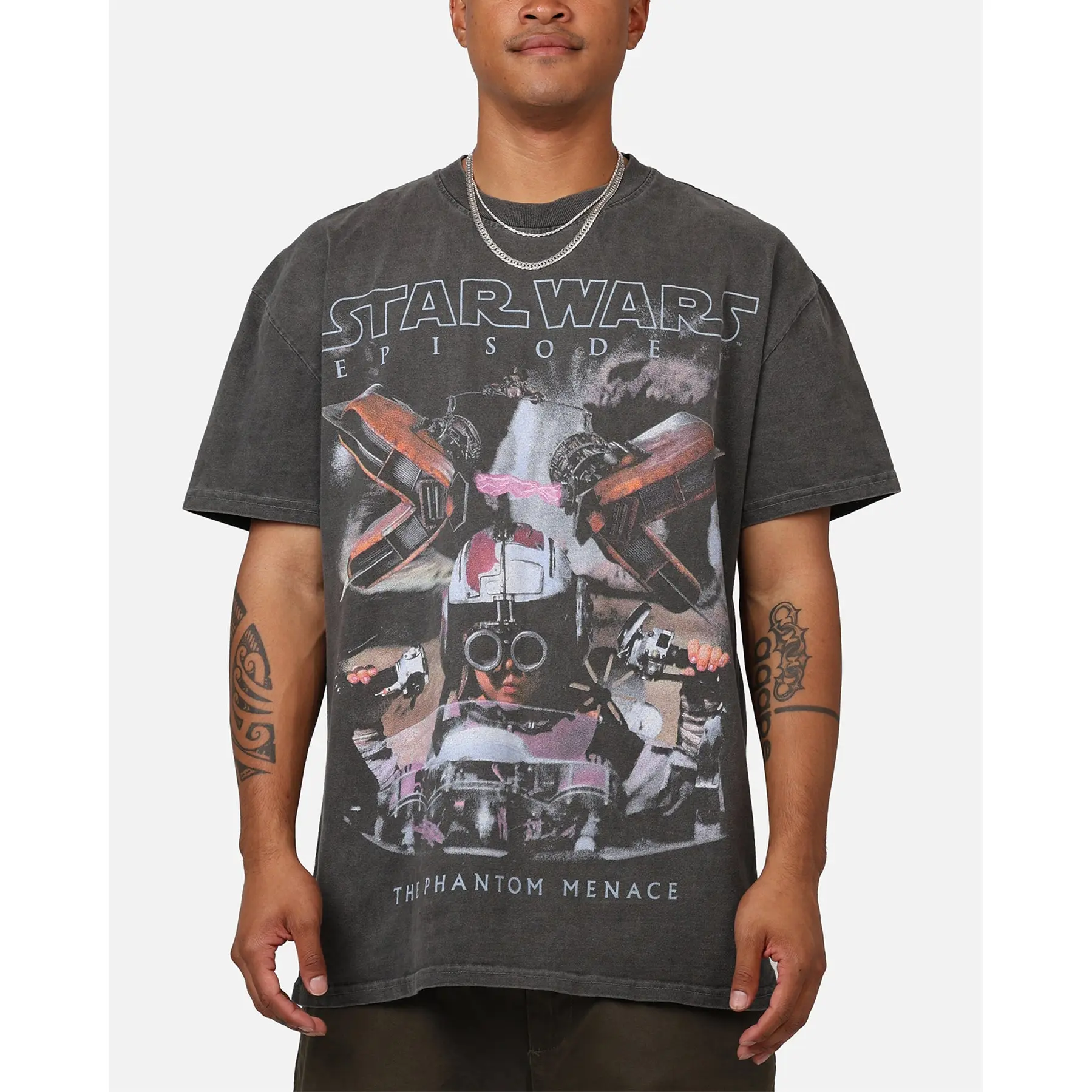 Star Wars Episode I '99 Heavyweight Vintage T-Shirt Black Wash
