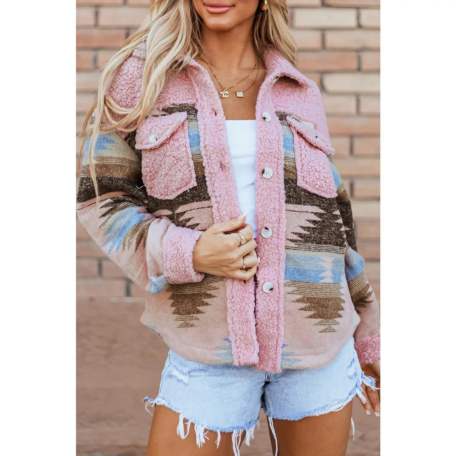 Button Up Long Sleeve Jacket