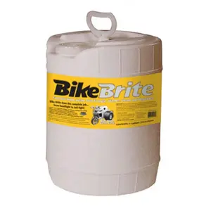 212 MAIN Bike Brite 5 gal Motorcycle Spray Wash Drum - Triple Action Motorbike Cleaner, Degreaser, Biodegradable Formula with Brightener Boost