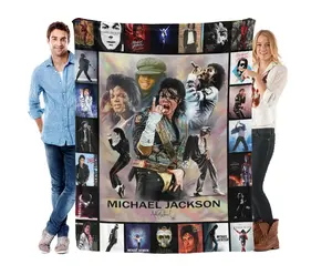MJ's eternal blanket - a plush velvet blanket as a birthday gift, anniversary gift, Christmas gift for music lovers and Michael's fans.