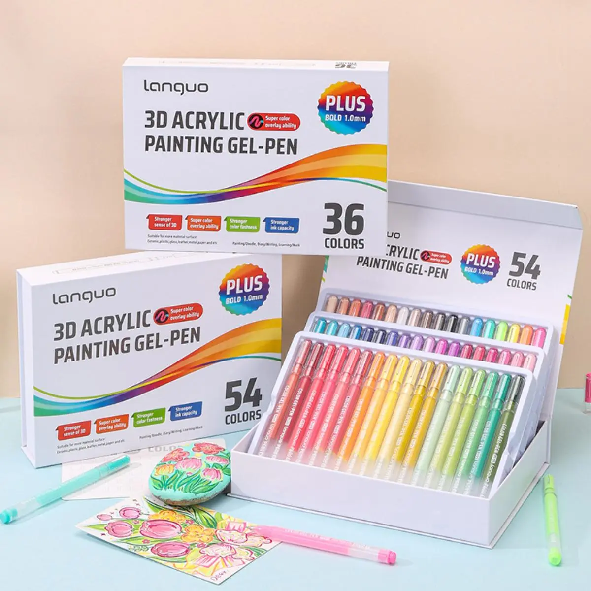 3D Acrylic Paint Pen Set, 1 Set Acrylic Paint Pen, Acrylic Paint Markers, Art Supplies for Painting, Drawing & Arts, Art Materials, Acrylic Art Kit