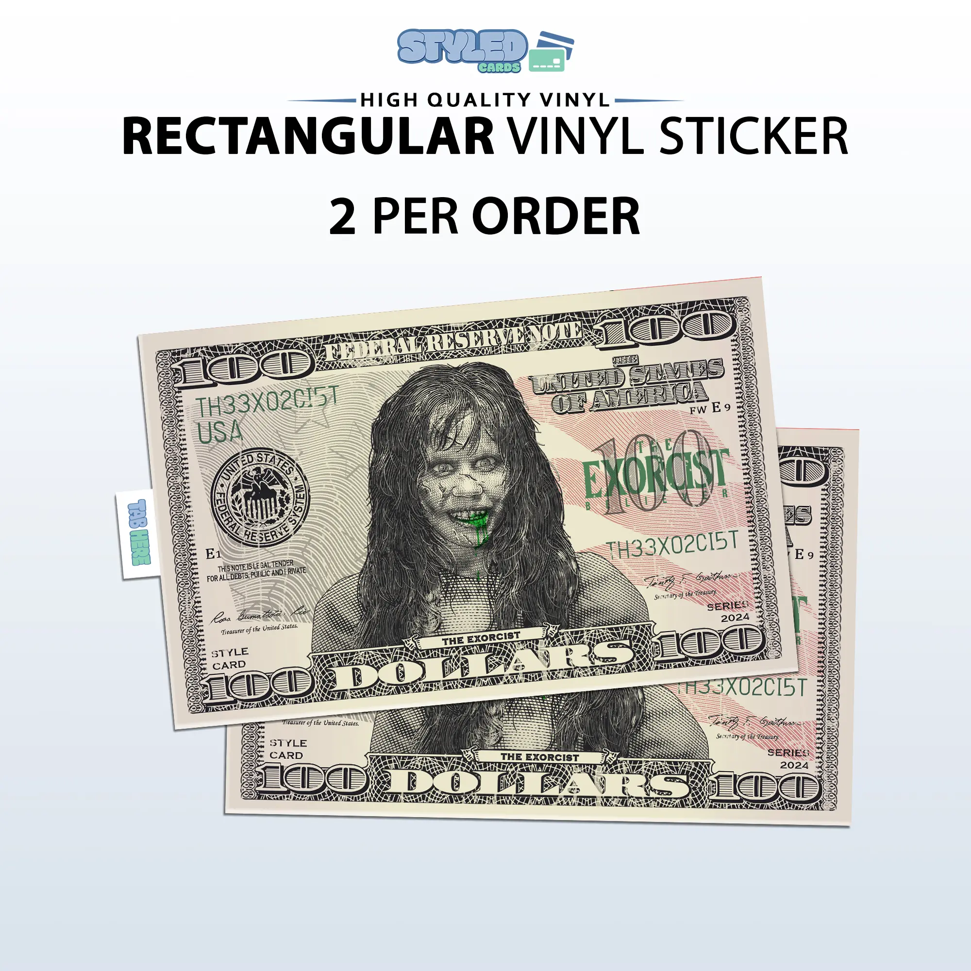 Halloween rectangular vinyl stickers Halloween rectangular vinyl stickers
