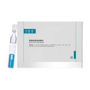 KOMFYMED Medical Liquid Bandage for Skin Repair - Polysaccharide Serum Ampoules (28x1.2ml) for Post-Procedure Sensitive Skin, Hydrating Barrier Enhancement, Non-Chronic Wound Care