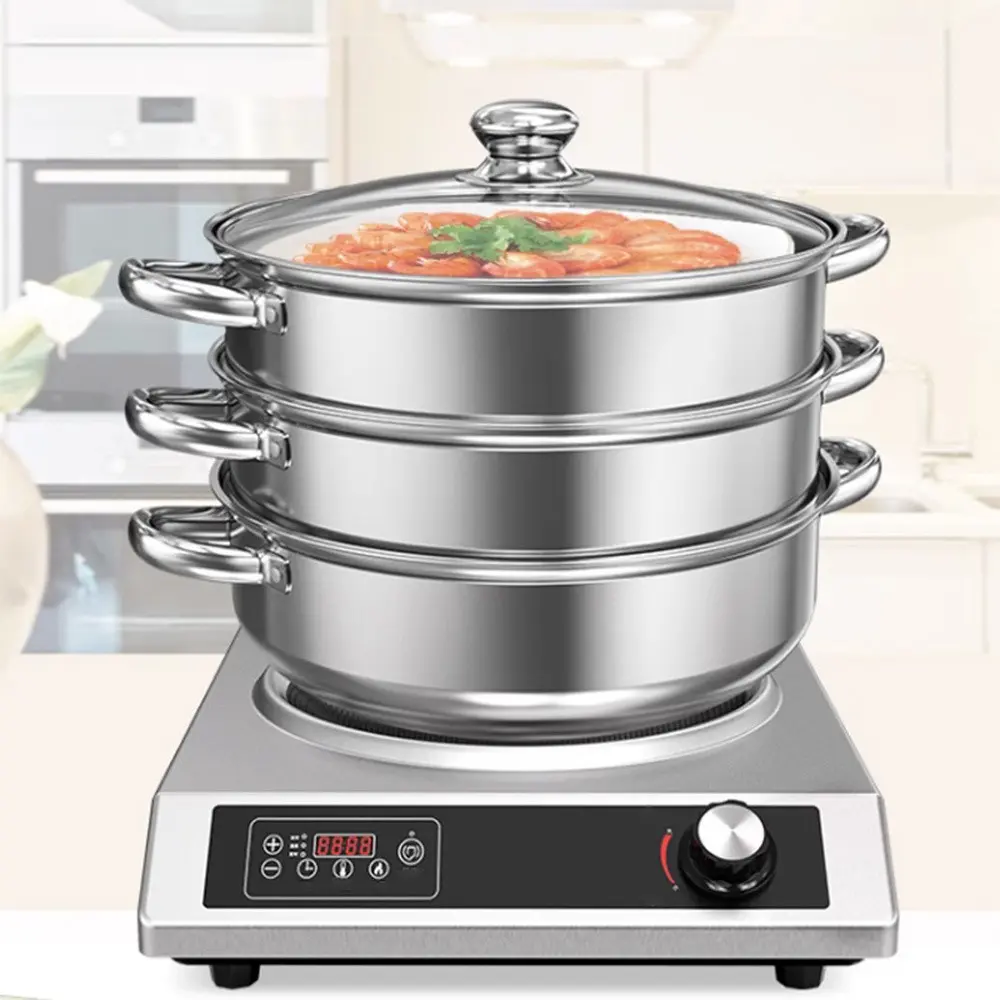 28cm Multi-Purpose Steamer Pot Set, Steamer Pot For Cooking, Premium Stainless Steel Cookware, Food Steamer, Vegetable Steamer, Kitchenware, Multifunctional Kitchen Utensils, Healthy Cooking Essentials