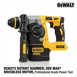 DEWALT DCH273 20V Brushless Rotary Hammer Drill Concrete Installation Tool 2.4J Impact High Power Lithium Wrench Compact Cordless Set Bit Router Miter Multi-Purpose