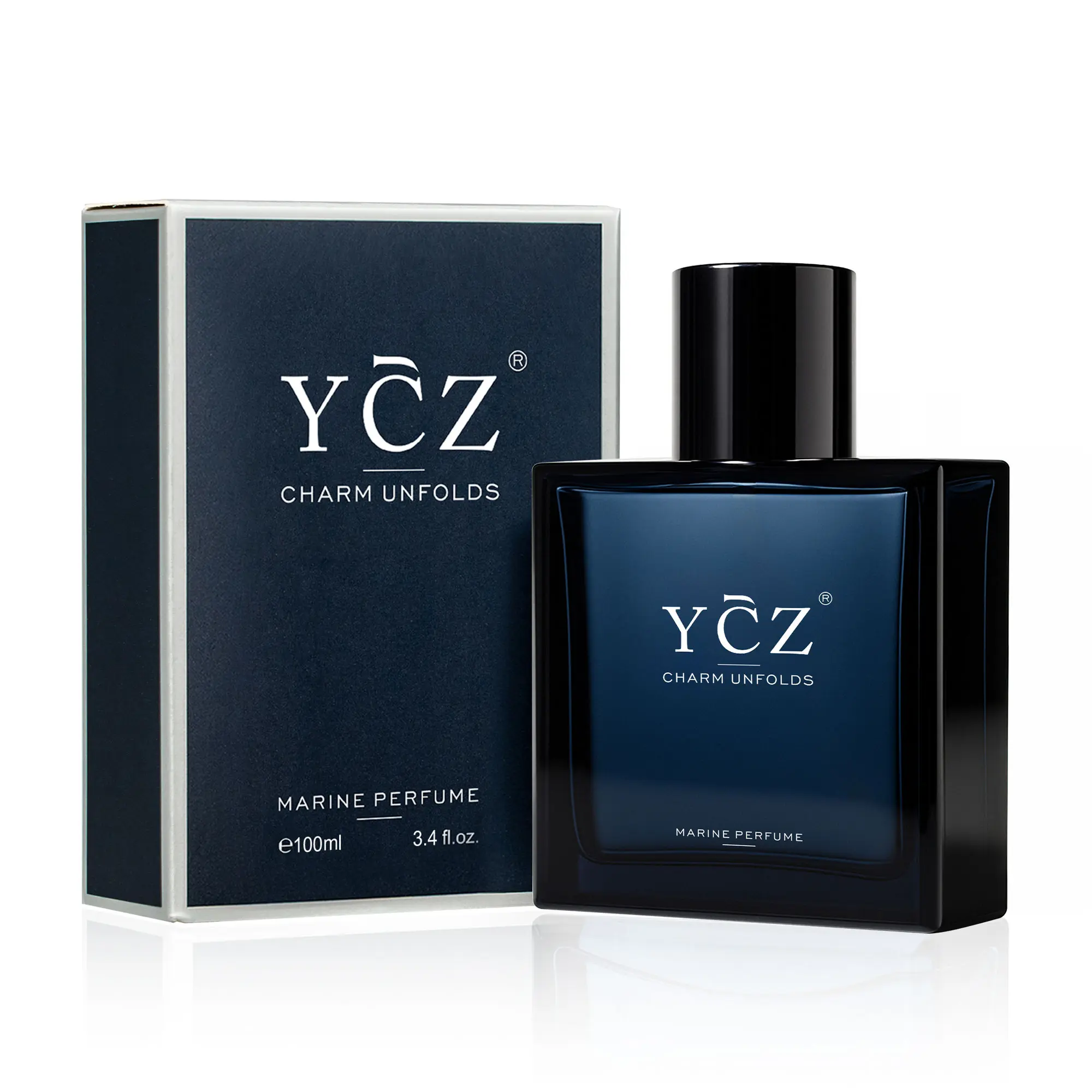 [YCZ] Midnight Marine Eau de Parfum 3.4/1.7fl oz | Aromatic Marine Fragrance for Men, Magnetic & Sensual, Long-Lasting for Dates and Everyday Wear, Inspired by the Effortless Attraction That Naturally Draws People Closer