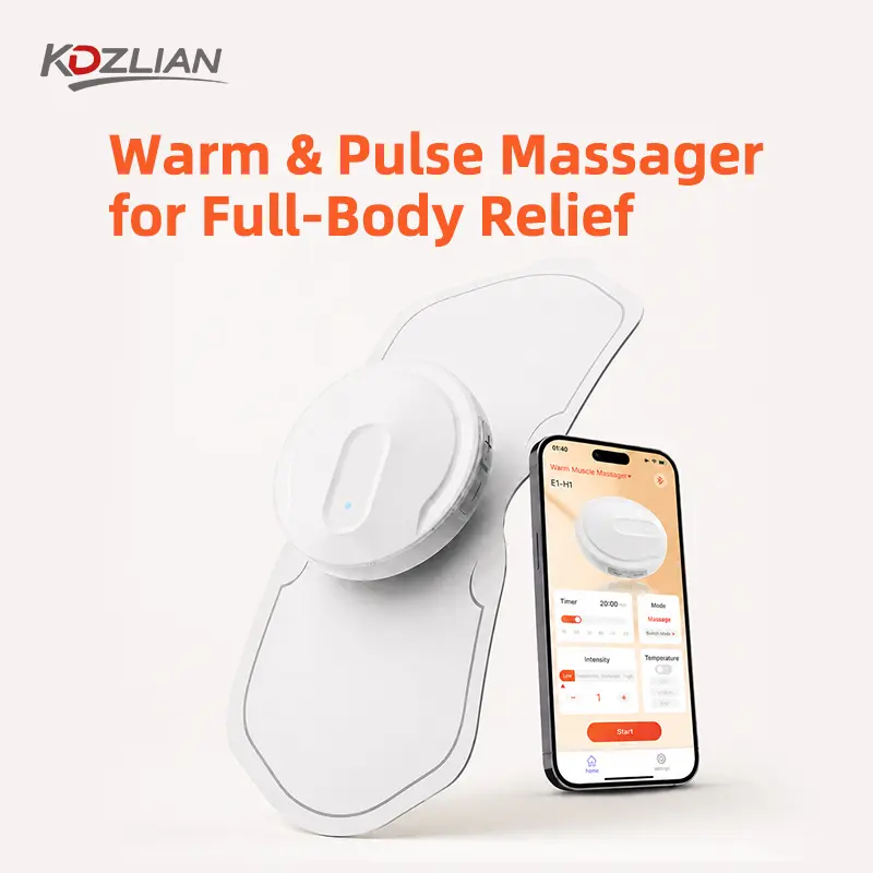 Wirelesst Thermo Wrist Band Massager, App-Controlled Portable Muscle Massage Device with 6 Modes, 3 Heat Levels for Neck, Shoulders, Back, Arms and Legs