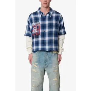 mnml Layered Thermal S/S Shirt - Blue