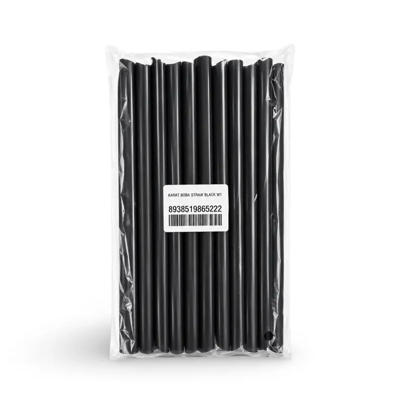 Boba Straws Black Karat (40ct)