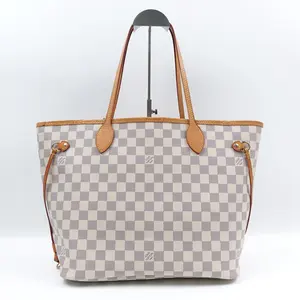 Pre-owned Louis Vuitton Coated Canvas Tote Bags Neverfull Coated Daimer Azur Tote Bag T10415197