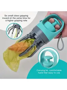 TikTok-Viral! The On-The-Go Poop Scooper Genius Leash-Clip Waste Bag Holder & Grabber for Dog Walking  Never Forget a Bag! Portable Pet Poop Scooper with 1 Count Dog Waste Bag Holder & Dispenser for Outdoor Pet Supplies Limited , Ships from USA!