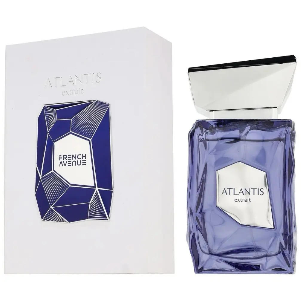 French Avenue Atlantis Extrait de Parfum Unisex (3.4 Fl Oz) - Captivating Aquatic Fragrance with Citrus, Aromatic Herbs, Amber Notes, Lemon-Lime, Zesty, Vitality & Elevated Unisex Fragrance Elements