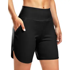 Women's 5" Swim Board Shorts Quick Dry High Waisted Swimsuits Shorts with Pockets UPF 50+ Bathing Suits Bottoms