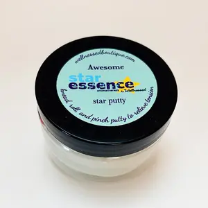 Star Essence Awesome Aromatherapy Putty - Lemongrass, Cypress, Geranium, Spearmint & Frankincense - 4-ounce Jar for Kids, Adults, Teens - Portable & Long-lasting Sensory Tool for Stress Relief & Emotional Balance