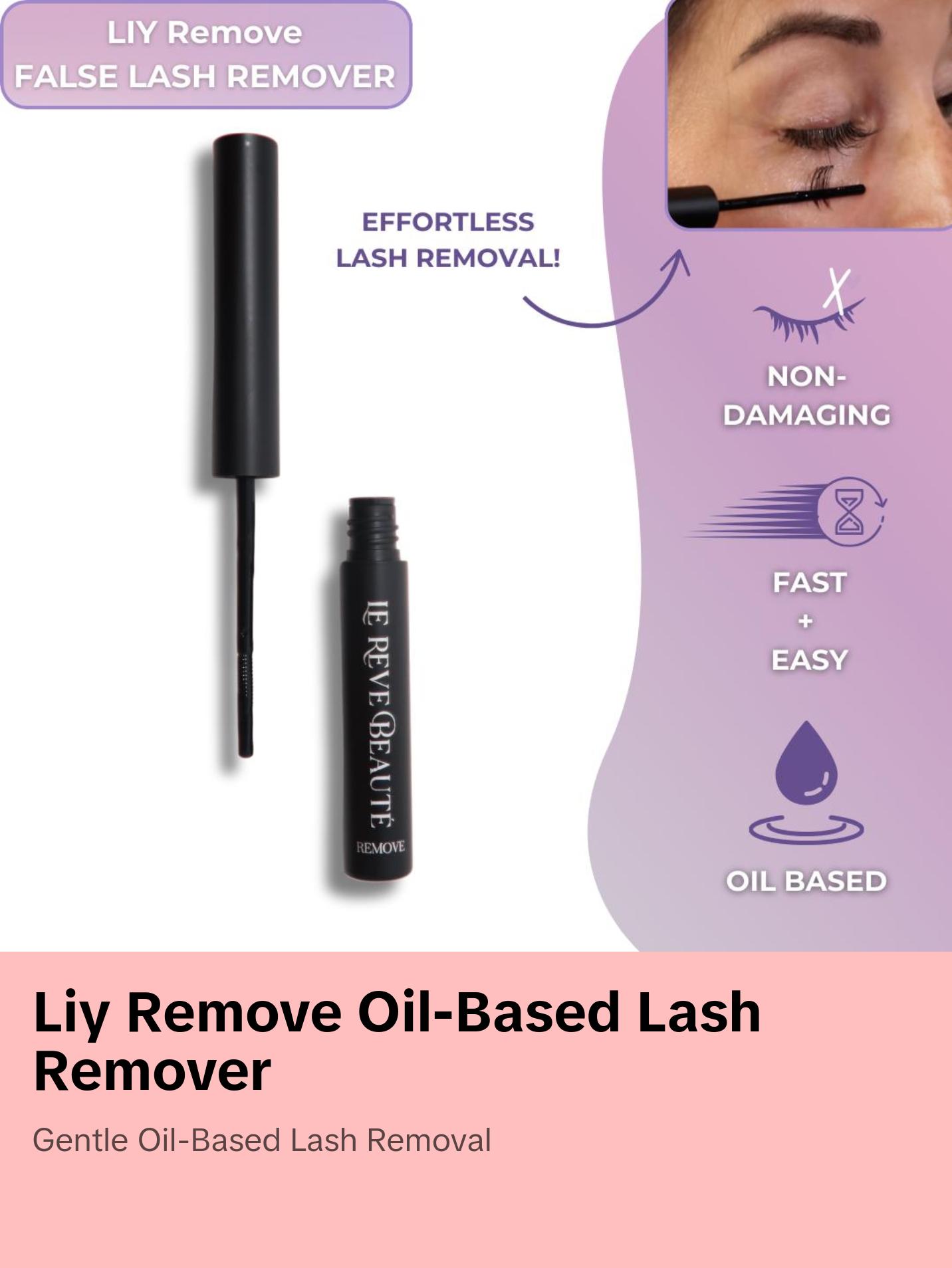 LIY Remove - oil based non damaging diy eyelash remover DIY lash cluster remover easy removal