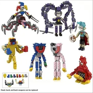 Poppy Playtime 5 Series 8-Piece Building Set (947pcs), 7.2 Inch Tabletop Doll, Ideal for Home Collection and Office Decoration