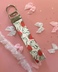 Strawberry Keychain Wristlet