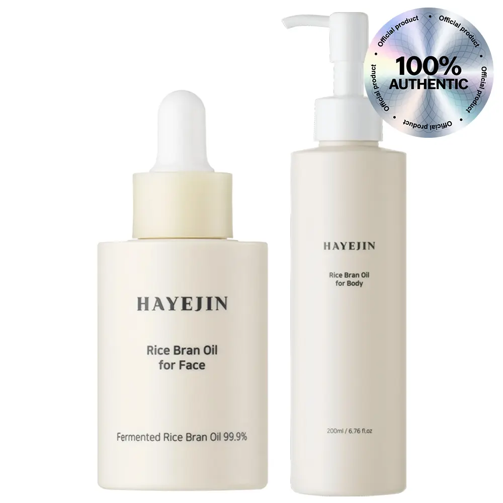 Hajeyin RiceFila Oil Toner (5.28 oz) and Hajeyin Rice Bran Body Oil (6.76 fl oz)
