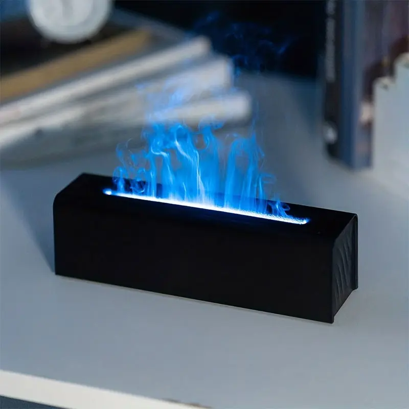 Colorful Flame Design Air Humidifier, USB Powered Essential Oil Diffuser with LED Light, Aromatherapy Diffuser For Bedroom Home Office Yoga Room Decor, USB Humidifier Machine, Aromatherapy Machines