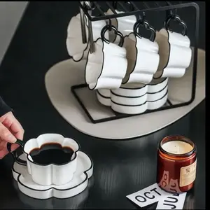 Elegant Coffee Cup and Saucer Set – Ceramic Tea