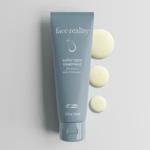 Face Reality Sulfur Spot Treatment - 6% Sulfur Acne Treatment Cream 1.5 fl oz / 44 ml - Acne Safe Formula