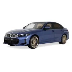2024 BMW Alpina B3 GT Saloon Blue Metallic 1/18 Model Car by GT Spirit