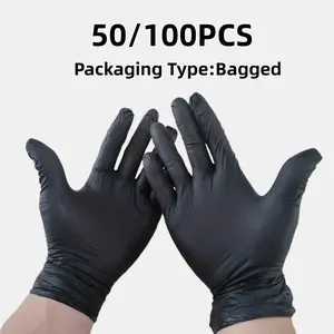 50/100PCS Disposable PVC Gloves, Perfect for Home Use, Ideal for Kitchen Tasks, Cleaning, Tattooing, Hair Dyeing, Household Cleaning, And Dishwashing