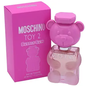 MOSCHINO Toy 2 Bubble Gum Women's Eau de Toilette (EDT) - 1.7 fl oz Full-Size Fruit-Flavored Boxed Perfumed Women Perfumes, High-Quality Cheerful Scent with Bulgarian Rose, New In Box, Perfumed Women's Fragrance