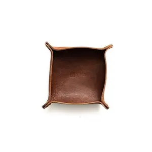 Stylish Leather Valet Tray - Simple yet Elegant Design