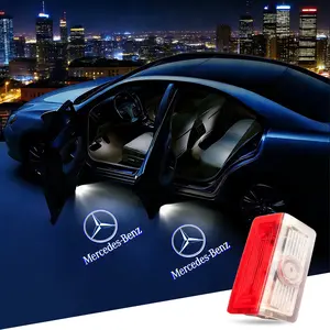 2 PCS Never Fade HD Car Door Lights Logo Projector，Ghost Shadow Puddle LED Lamp Fit for Benz A B C E M GL GLA GLC GLE GLS Class