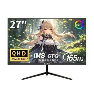 Gawfolk 27-Inch 165Hz QHD Gaming Monitor - 2560x1440 Resolution, 1ms Response Time, 100% sRGB Color Gamut, DP & HDMI Ports, VESA Wall Mount Compatible
