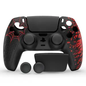 PS5 Controller Cover Case, Anti-Slip Silicone Cover Skin for PS5 Controller, With 2 Thumb Grip Caps and 1 Sticker, Protective Silicone Skin for PlayStation 5 Controller, PS5 Gear