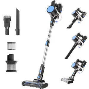 Cordless Vacuum Cleaner, Lightweight Stick Vacuum for Home with Anti-Tangle and LED Lights, Powerful Rechargeable Wireless Cleaners for Hardwood Floors Carpet Pet Hair