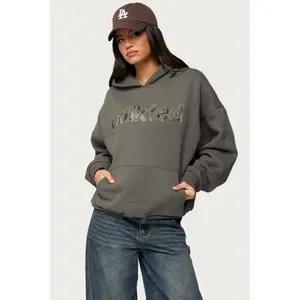 Camo Cutie Edikted Oversized Hoodie