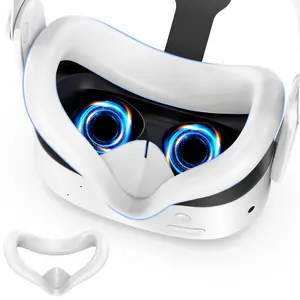 VR Silicone Face Pad Cover, VR Face Pad Mask, Oculus Quest 3S Headset Face Pad, Console Accessories for Meta Quest 3, Virtual Reality Headset