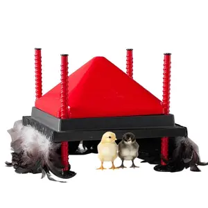 RentACoop Chick Brooder 12"x12" Heating Plate and Anti-Roost Cone Set - Brooder Heat Plate Warms Up to 20 Chicks with 25 Adjustable Heights & 22 Watts