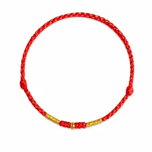 Handmade Red String Bracelet for Women Adjustable with Gold Ball Accent High-Quality Craftsmanship Symbol of Protection Stylish Lucky Charm Style Accessory Handcrafted Jewelry