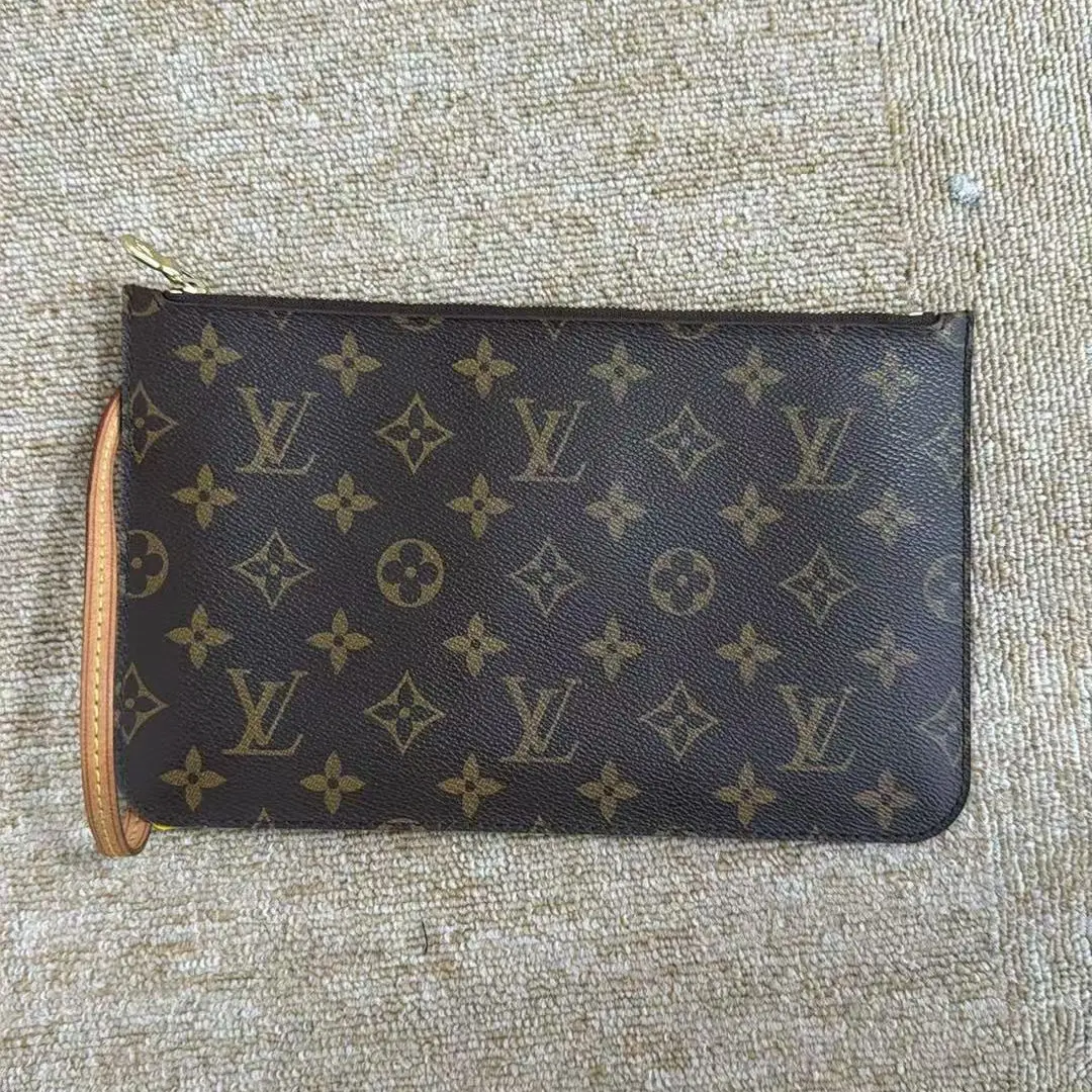 Pre-owned Louis Vuitton Neverfull Inner Pouch Brown 1 CC0127