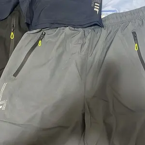 Men's Basic Striped Casual Gym Shorts - Sporty Chic Preppy Style, Soft Stretch Fabric, Vertical Ribbed Details, Zipper Pockets, Ideal for Spring/Summer Athletic Activities, Easter, Men's Shorts