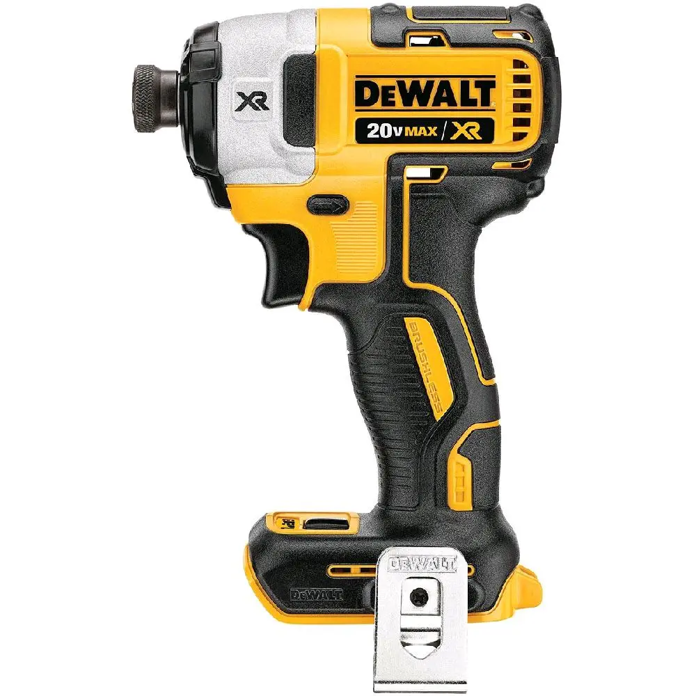 DeWalt 20V MAX XR Brushless High Torque Impact Drill/Driver (Tool Only) - 1/4" Hex Chuck, 3-Speed, Lightweight Cordless, LED Lights for Enhanced Visibility, Professional Use