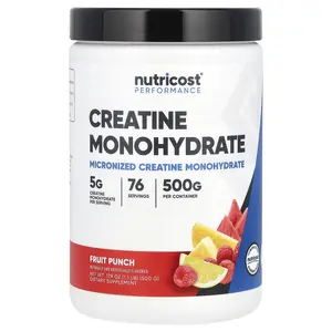Nutricost Performance, Creatine Monohydrate, Fruit Punch, 1.1 lbs (500 g)